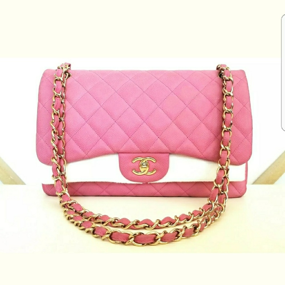 CHANEL Classic Double Flap Bag Matte Caviar